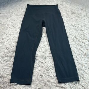 Lululemon Align Crop *19" Blue Tied